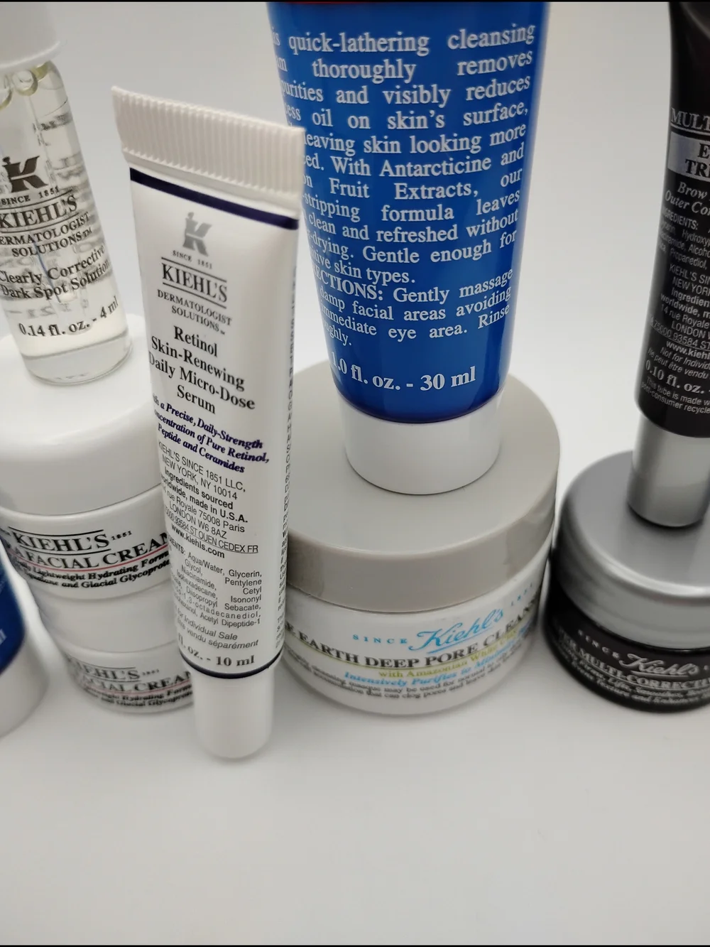 Kiehl's Multi-Corrective Zone + Ultra Facial Oil-Free Cleanser 10 Piece Set